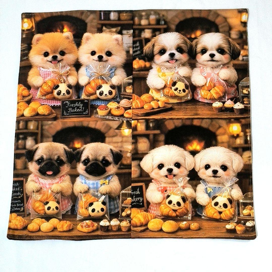Yourelia様】ハンドメイドオーダー★犬★ハンカチ&ポーチ　8点