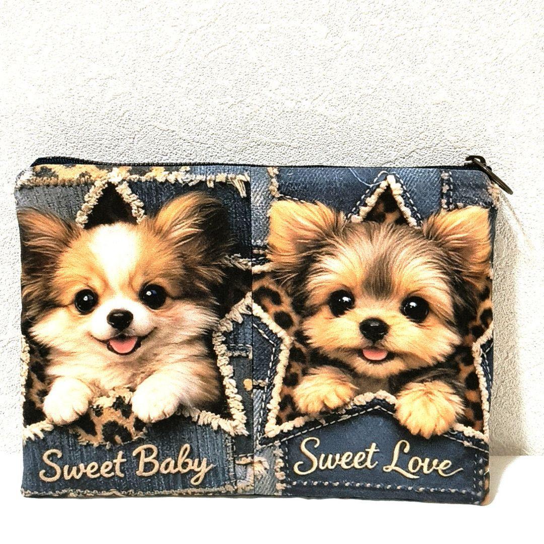 Yourelia様】ハンドメイドオーダー★犬★ハンカチ&ポーチ　8点