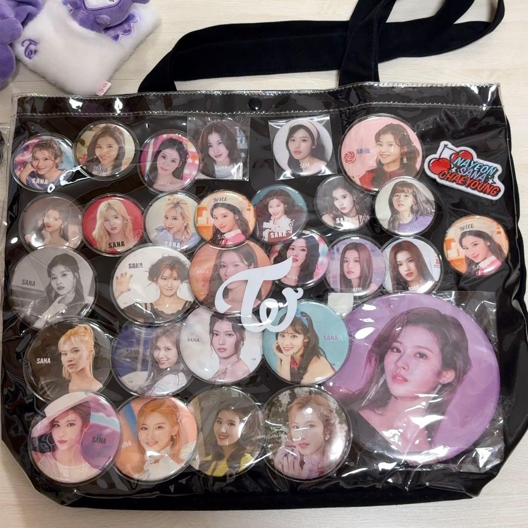 TWICE サナ ラブリー 缶バッジ 痛バ トートバッグ gigo