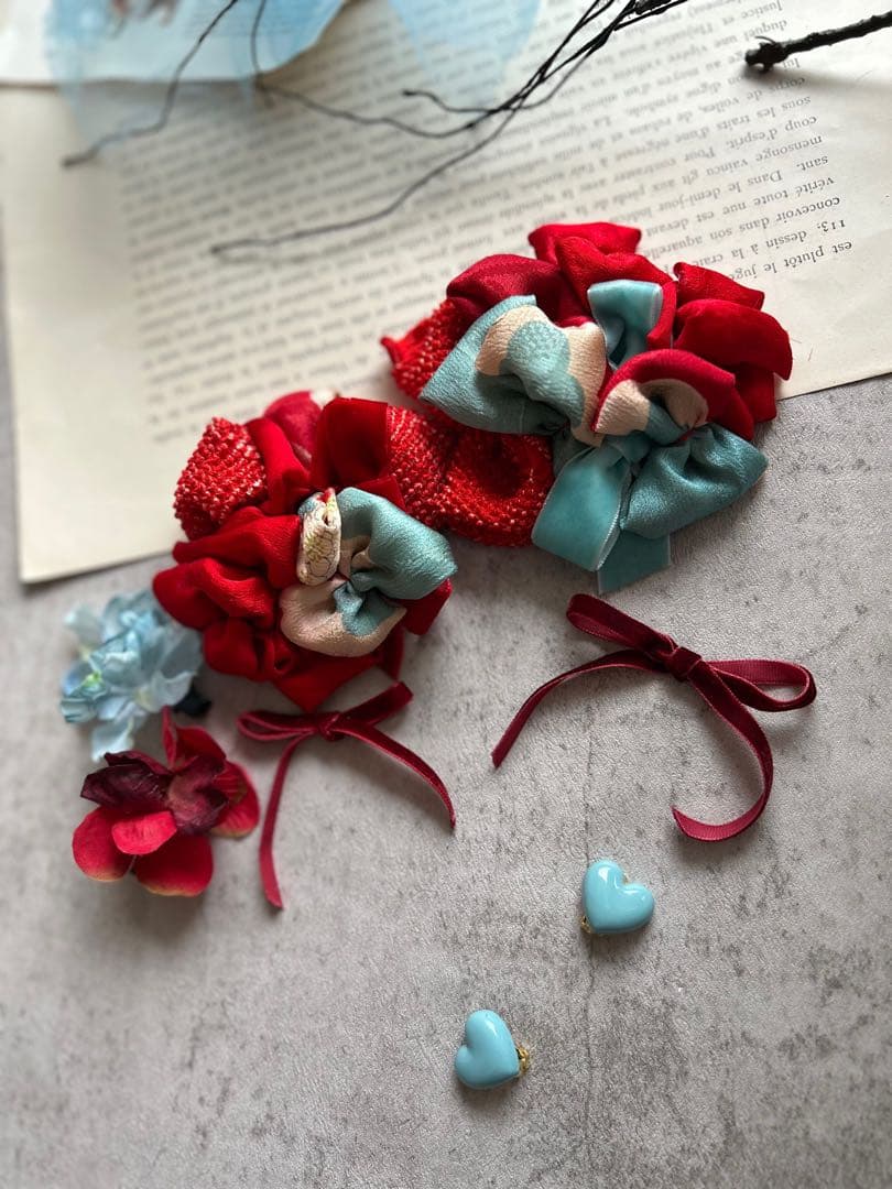 人気の水色髪飾り♡明日発売！