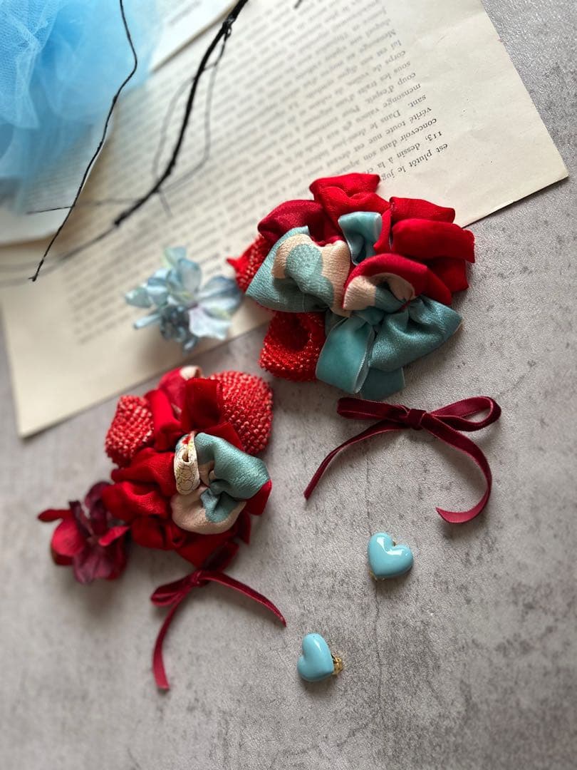 人気の水色髪飾り♡明日発売！