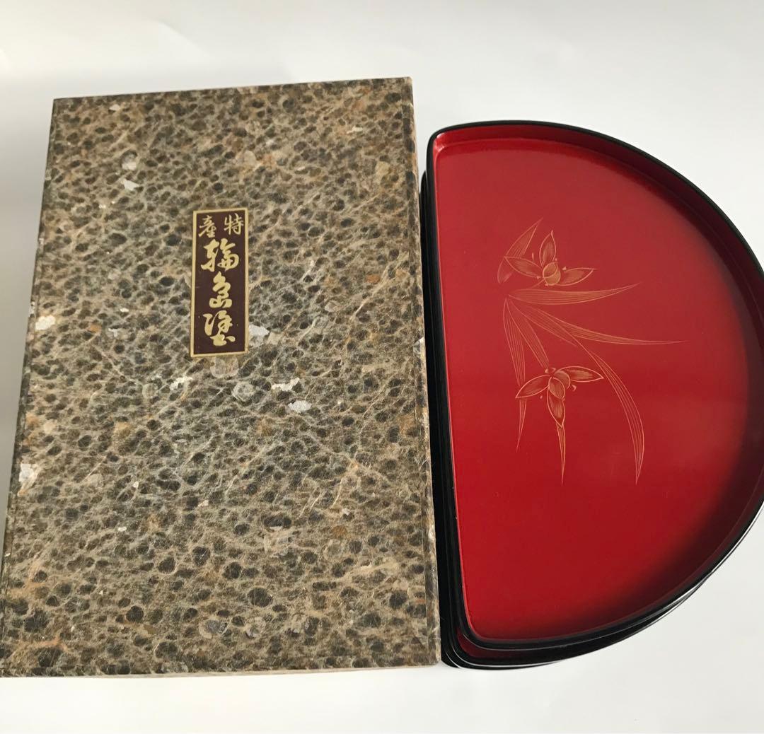 輪島塗　半月皿 菓子皿 5枚