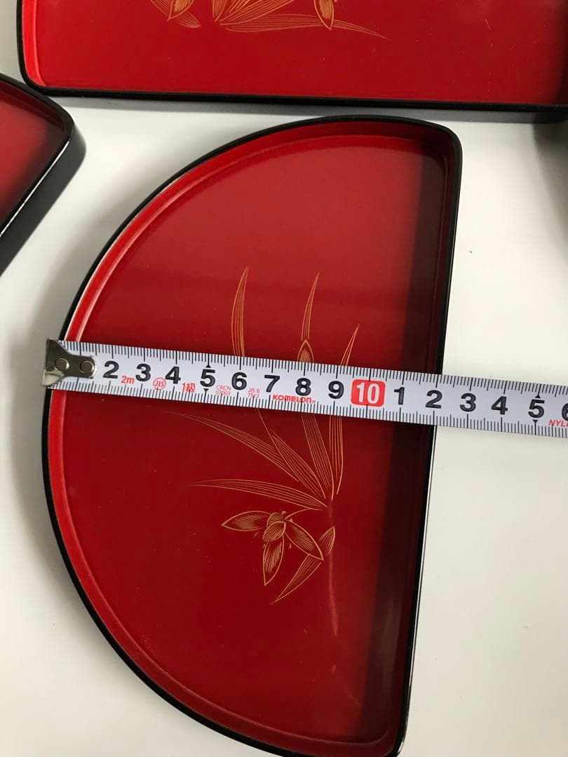 輪島塗　半月皿 菓子皿 5枚