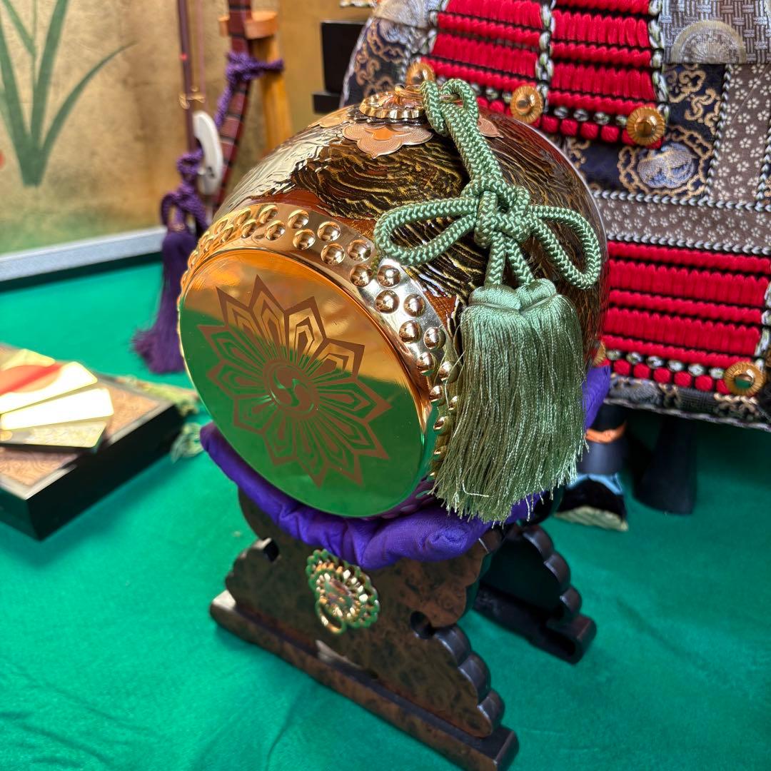 五月人形9点セット 力石甲人作 赤糸威大鎧 【送料込み】子どもの日