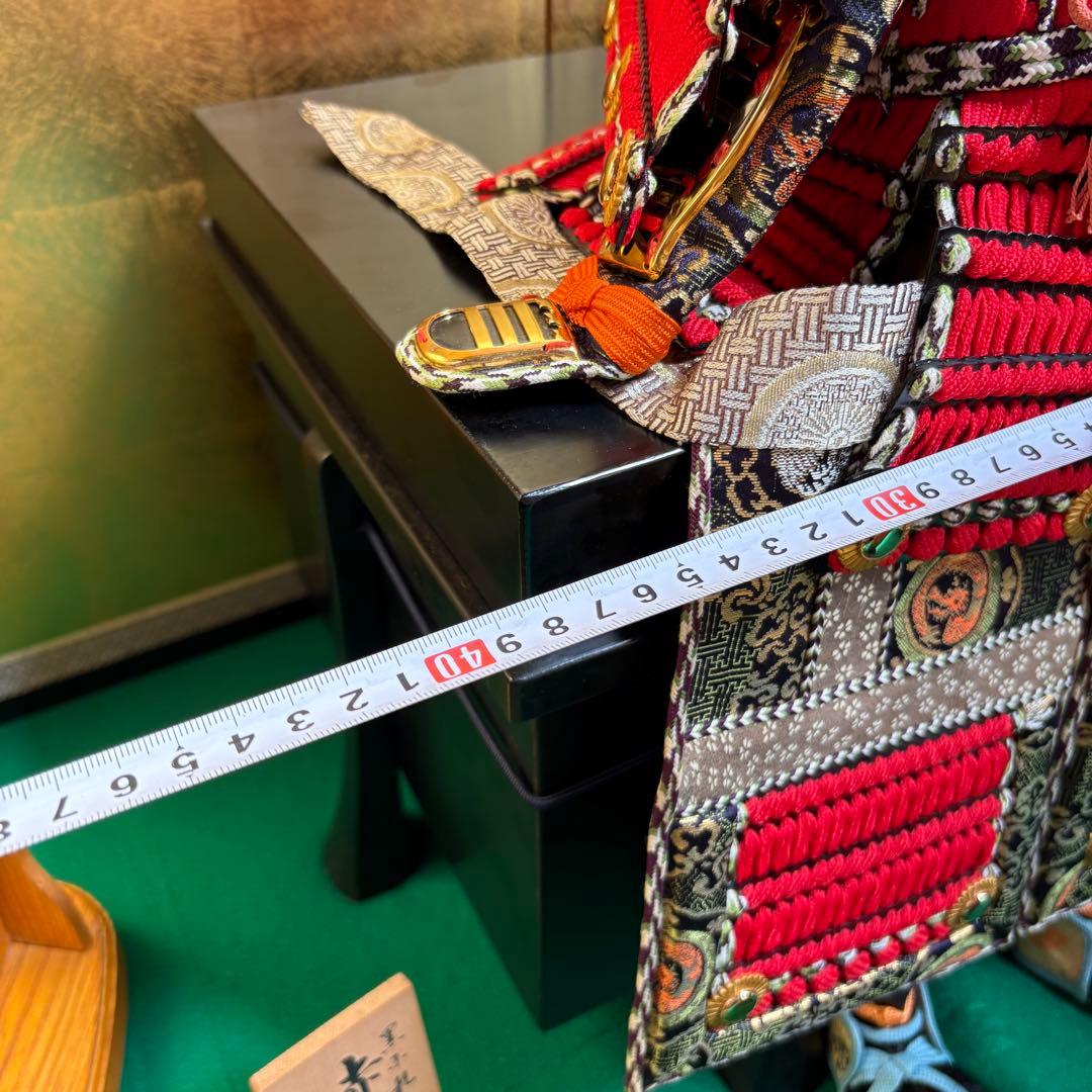 五月人形9点セット 力石甲人作 赤糸威大鎧 【送料込み】子どもの日