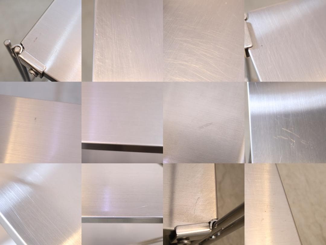 無印良品 MUJI ステンレス 3段ユニットシェルフ オープンラック 収納 棚