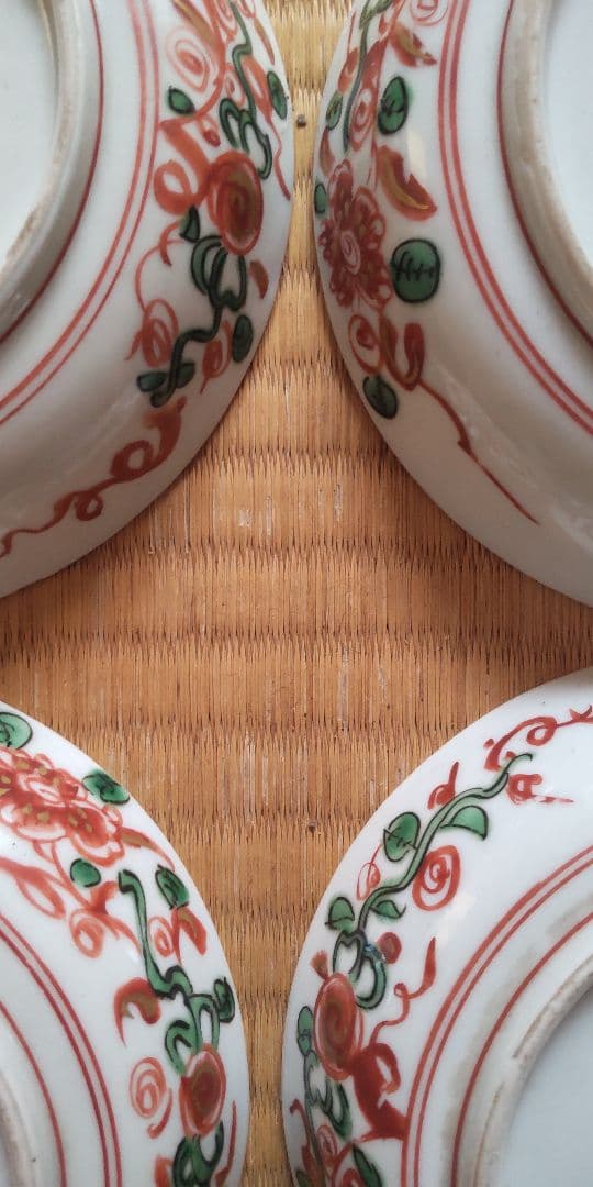 サイ　古伊万里刺し身皿5枚、古伊万里九谷皿10枚　骨董　アンティーク