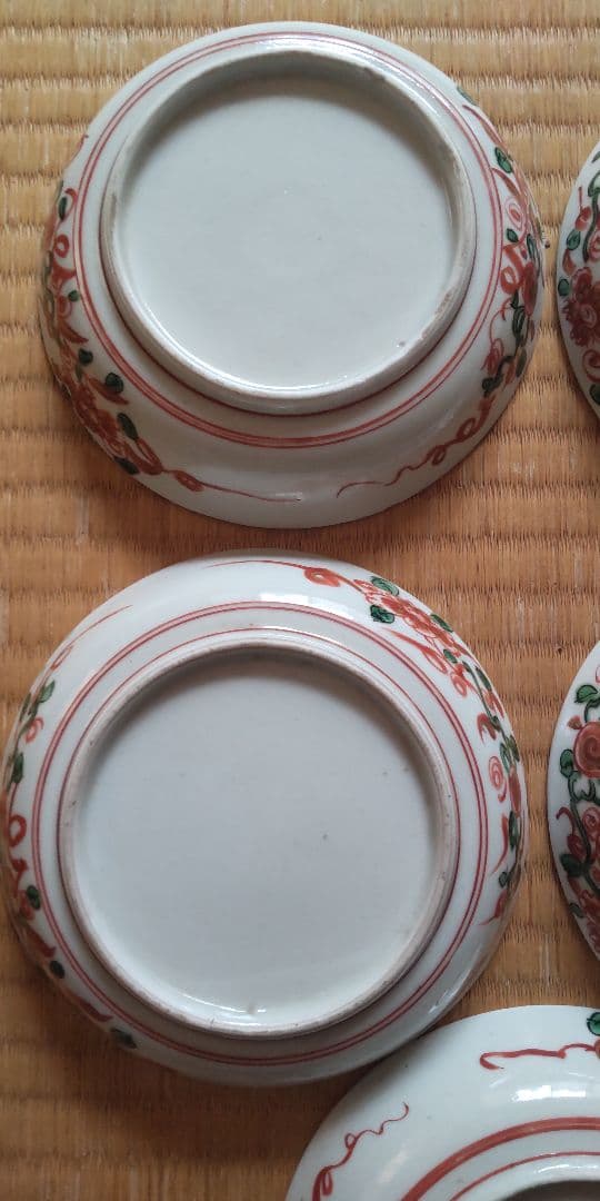 サイ　古伊万里刺し身皿5枚、古伊万里九谷皿10枚　骨董　アンティーク