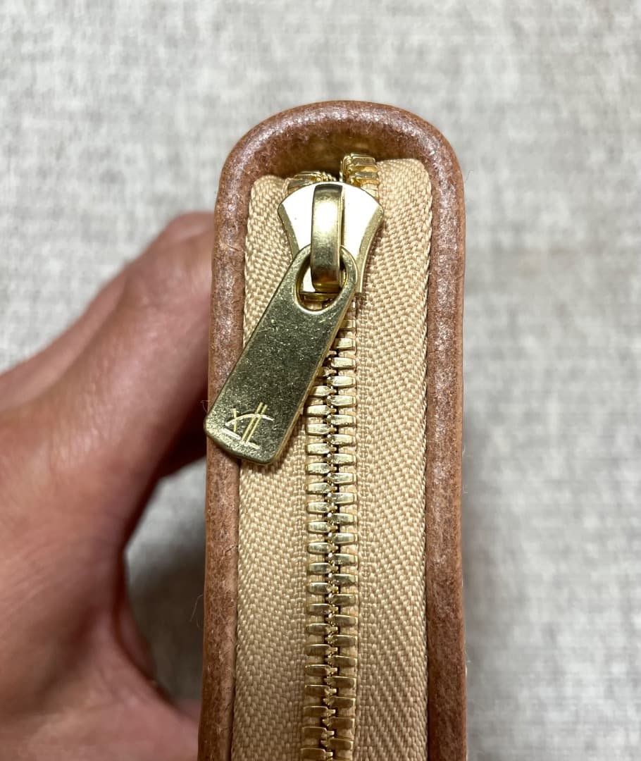 ヌメ革 極厚ラウンドファスナー長財布／最高級エクセラ特別仕様