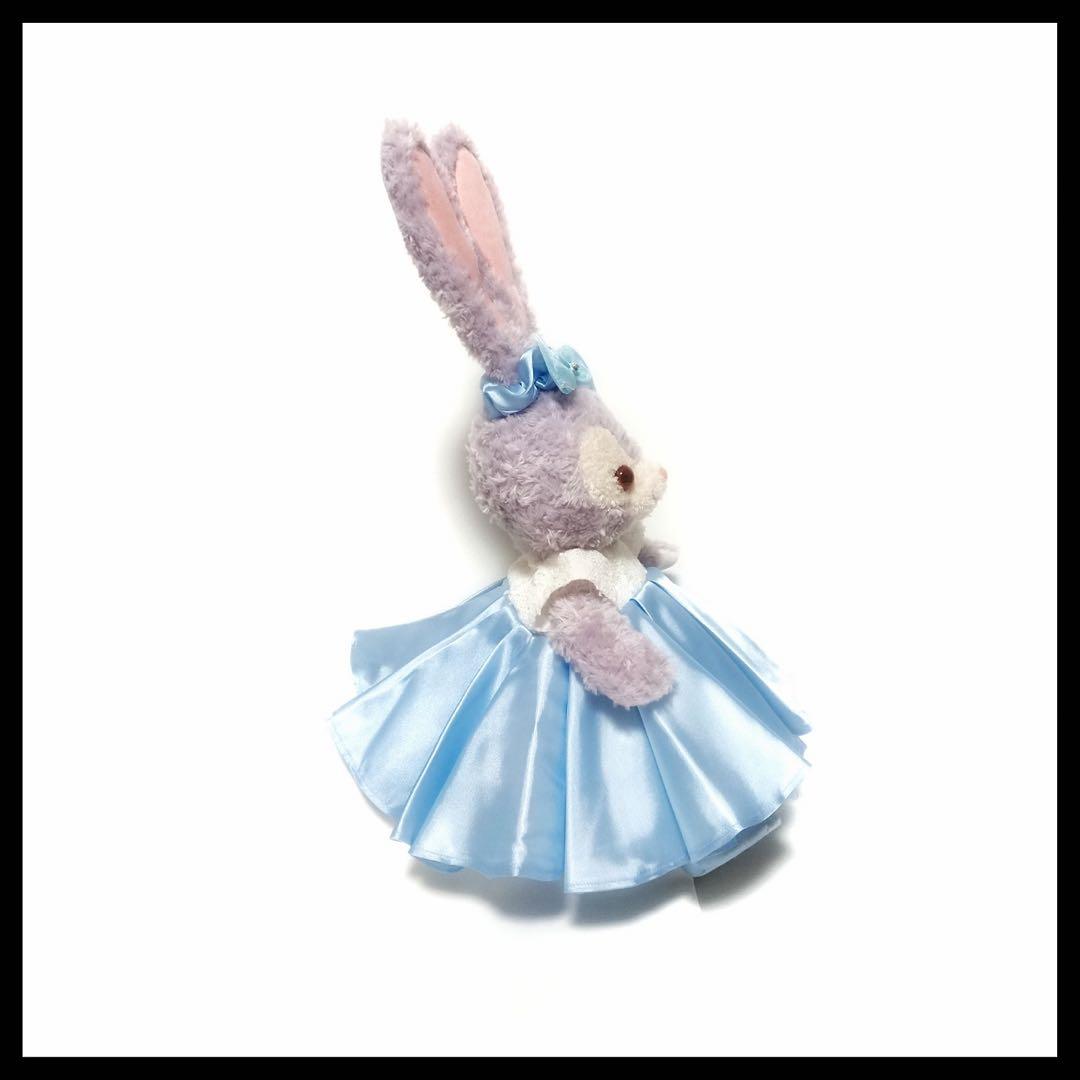 ステラルー コスチューム Sサイズぬいぐるみ用 ドレス ライトブルー ホワイト