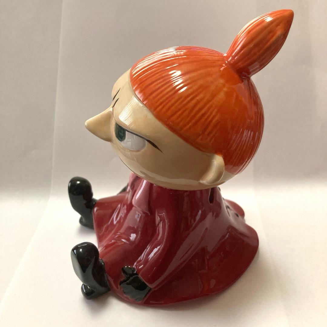 【当時物レア】MOOMIN ムーミンバンク リトルミイ 　陶器貯金箱