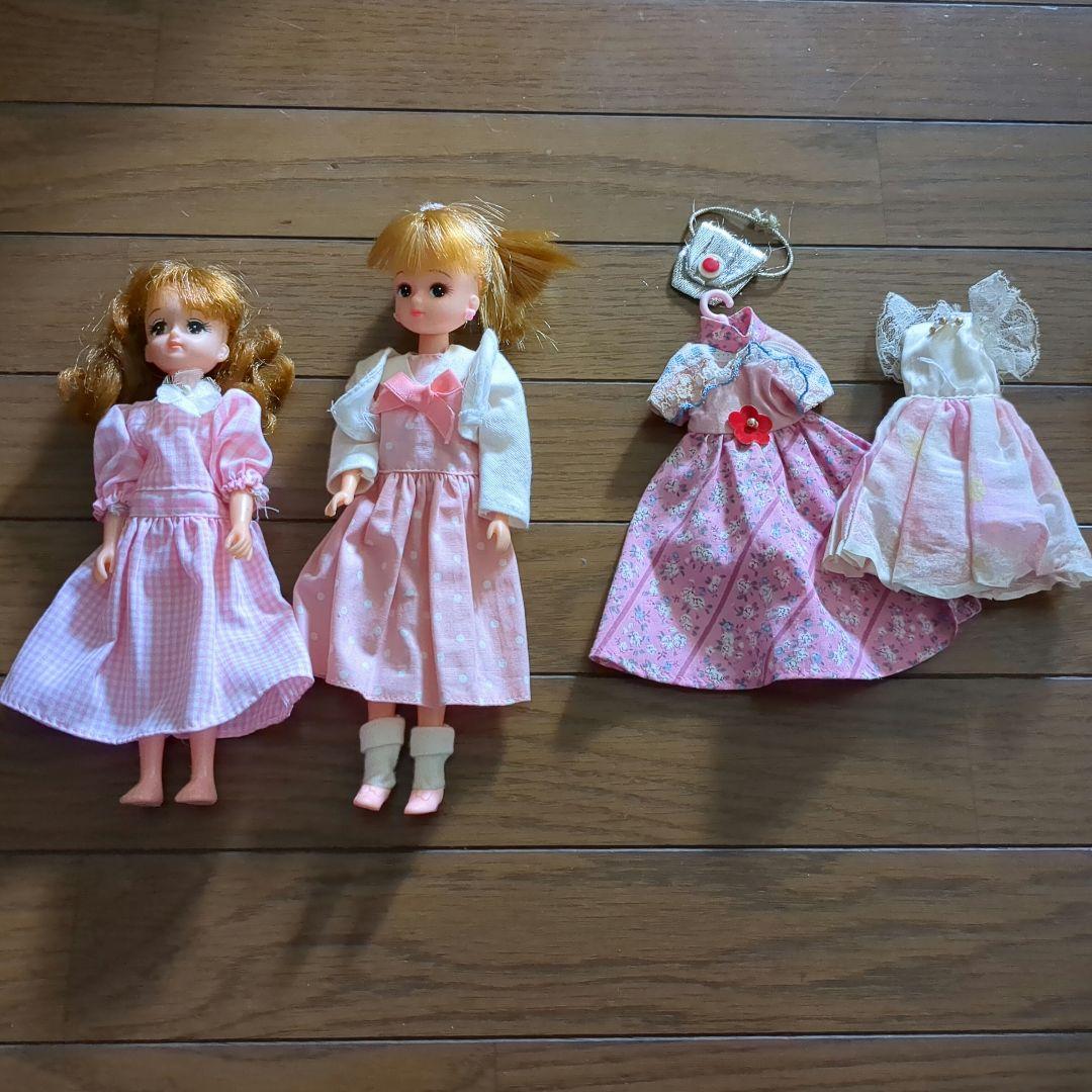 りかちゃん人形2つ 洋服 バック