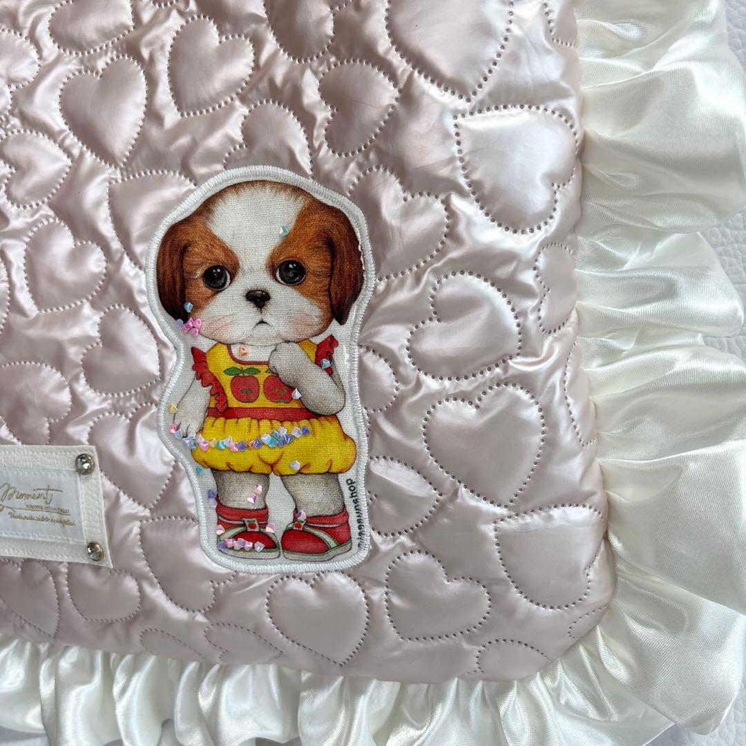 こ*あ様 コヤンイサムチョン　ハンドメイド　うさちゃんフリルフラットバッグ　アン