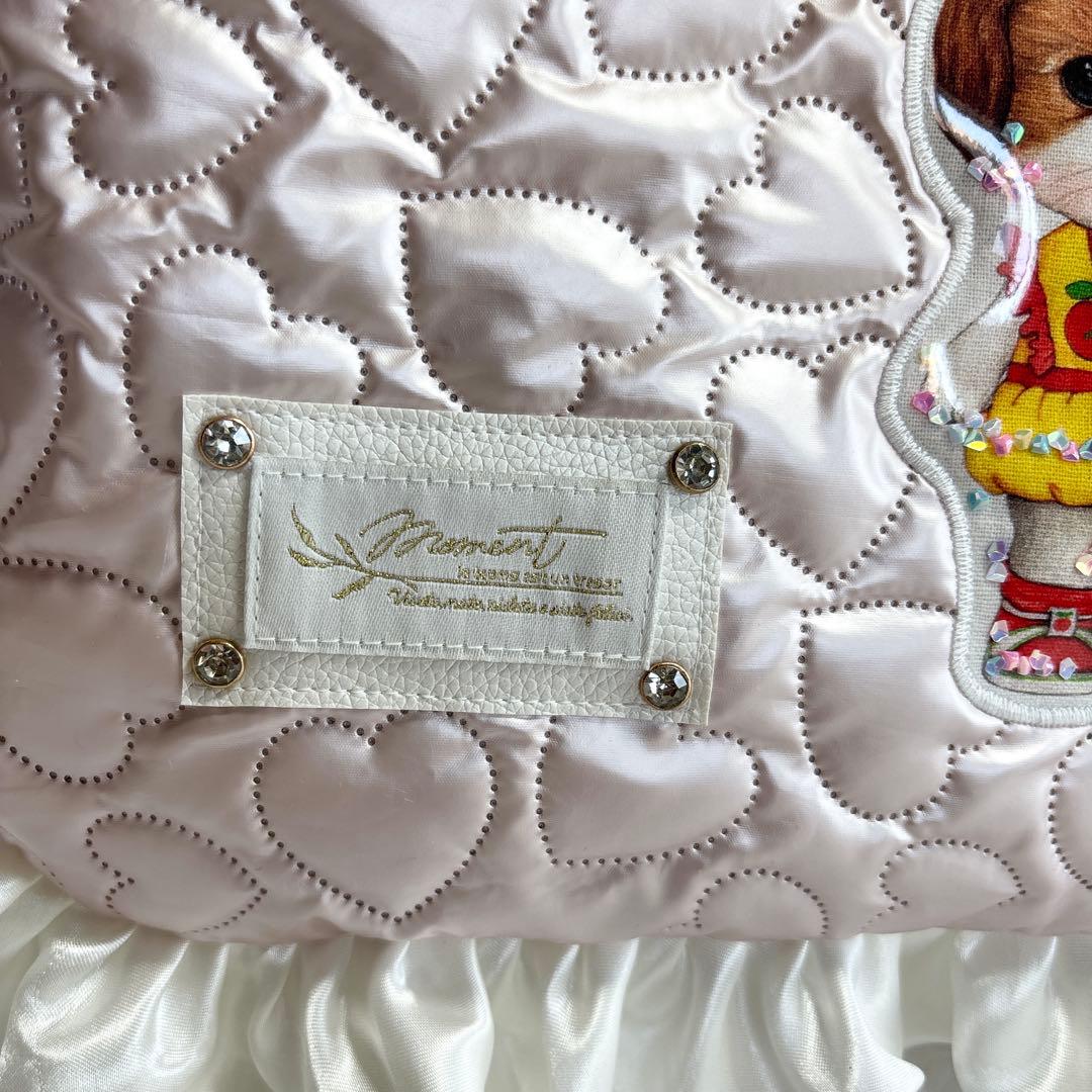 こ*あ様 コヤンイサムチョン　ハンドメイド　うさちゃんフリルフラットバッグ　アン