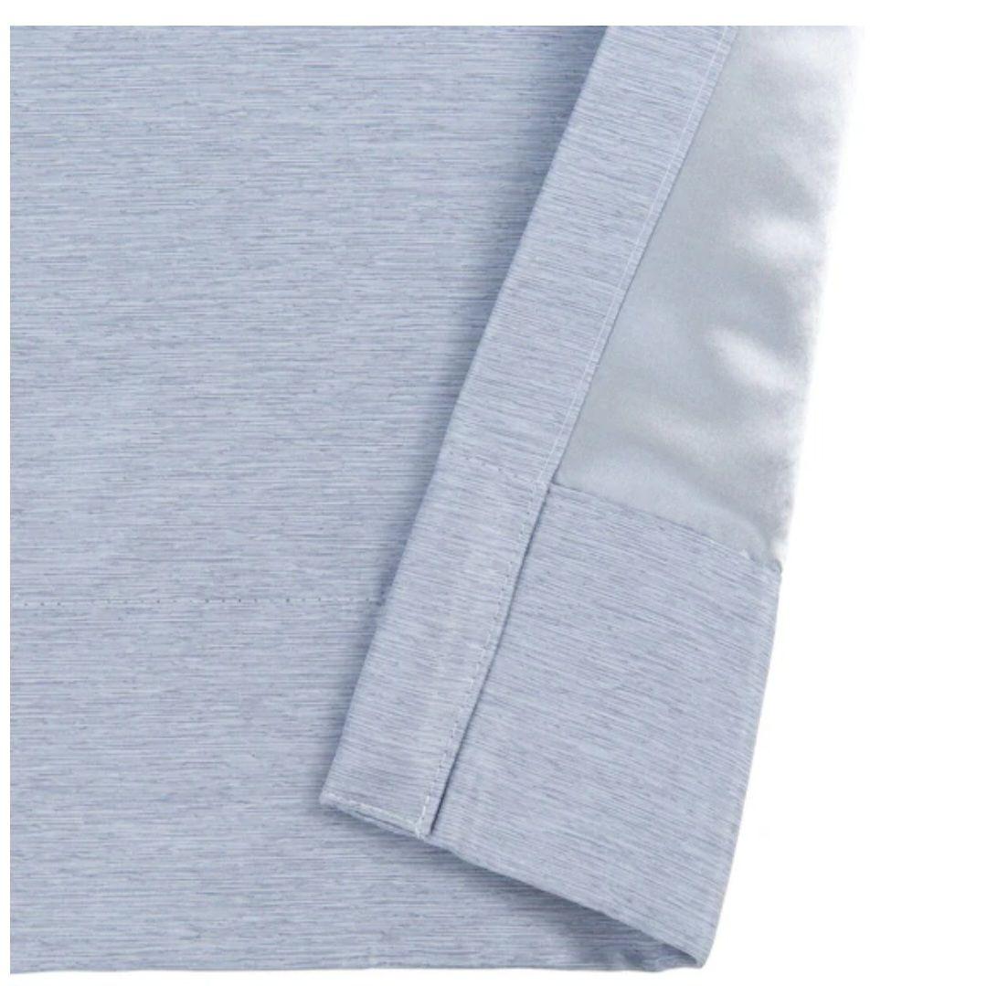 オーダーカーテン ウーノ ライトブルー 2倍ヒダ