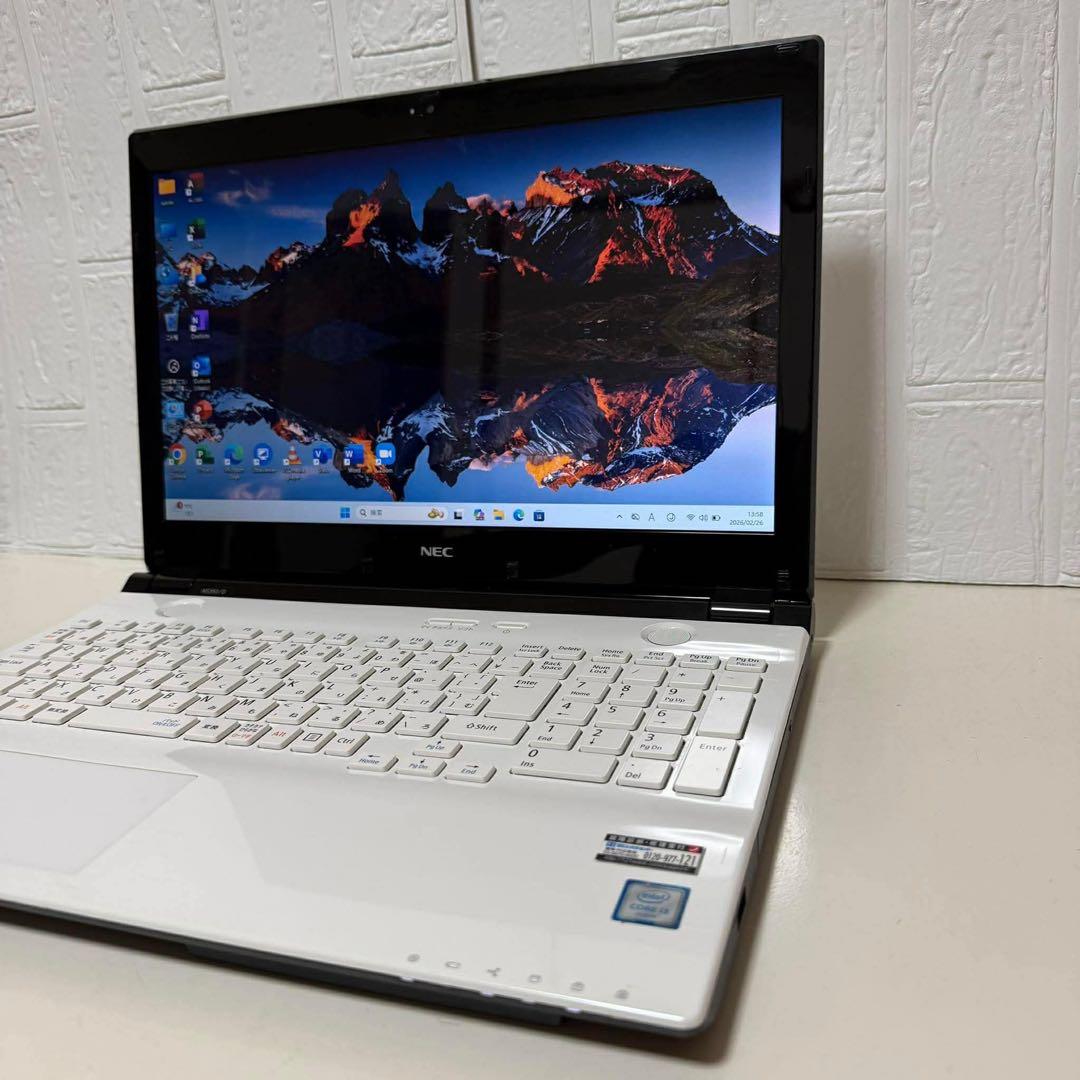 Windows11 オフィス2024年　Webカメラ　SSDサクサク起動　NEC
