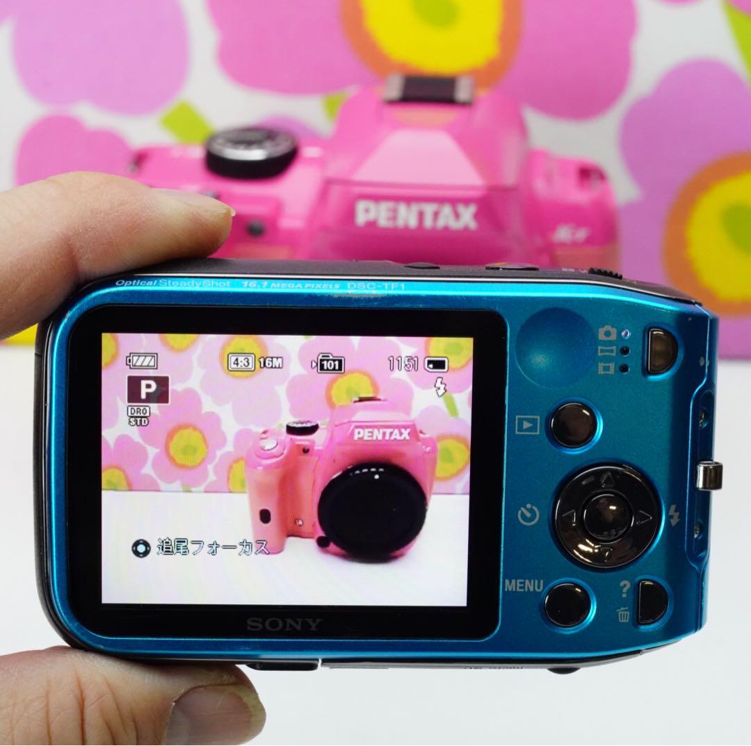スマホに写真転送OK❤️防水カメラ❤️ビーチ.スキー.スノボー ソニーTF-1