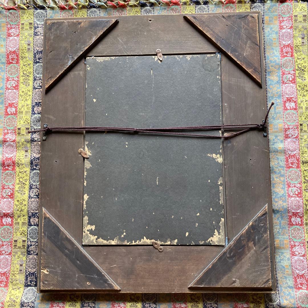 洋画 作者不詳 イニシャルサインY,K 4号板絵 額49×40絵33×24cm