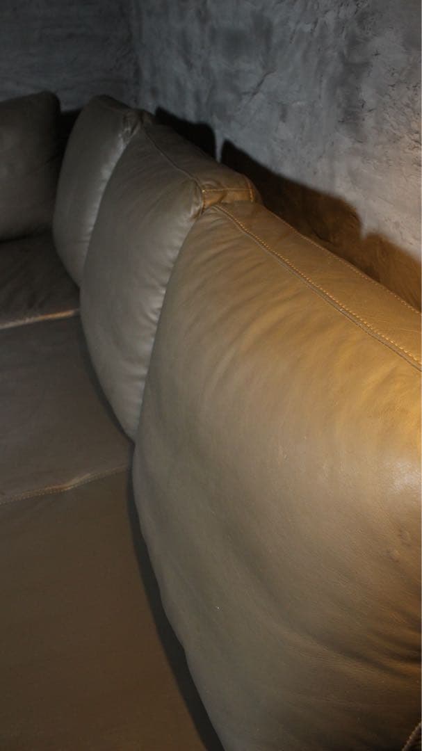 首都圏送無料〜デンマーク ISTRA 約70万 本革 フェザー コーナーソファ