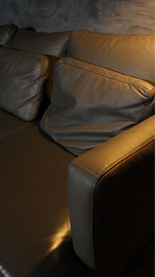 首都圏送無料〜デンマーク ISTRA 約70万 本革 フェザー コーナーソファ