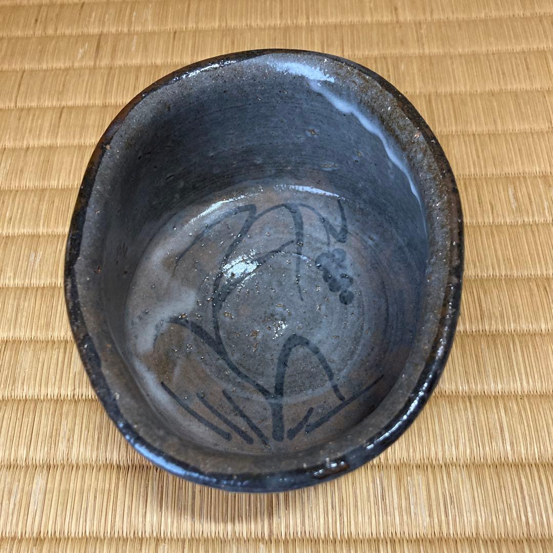 絵唐津沓茶碗　十三代中里太郎右衛門作