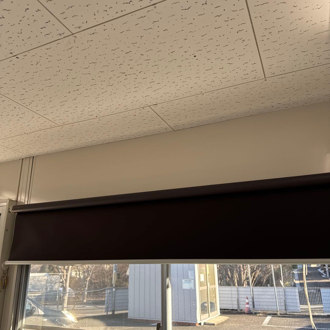 ロールカーテン 遮光カーテン カーテンロール ロールスクリーン 遮光 ブラウン②