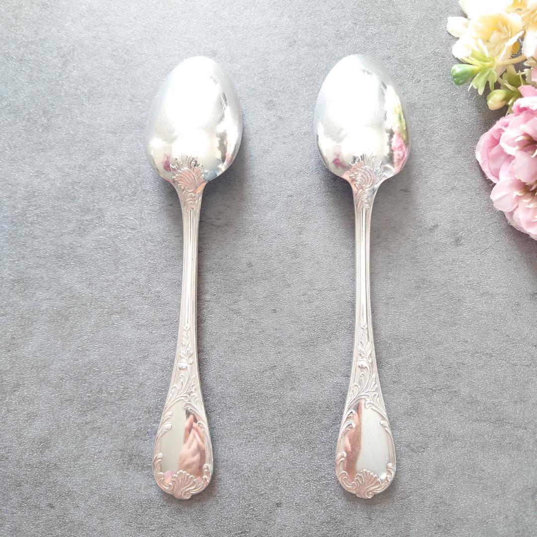 希少 クリストフル マルリー デザートスプーン 2点