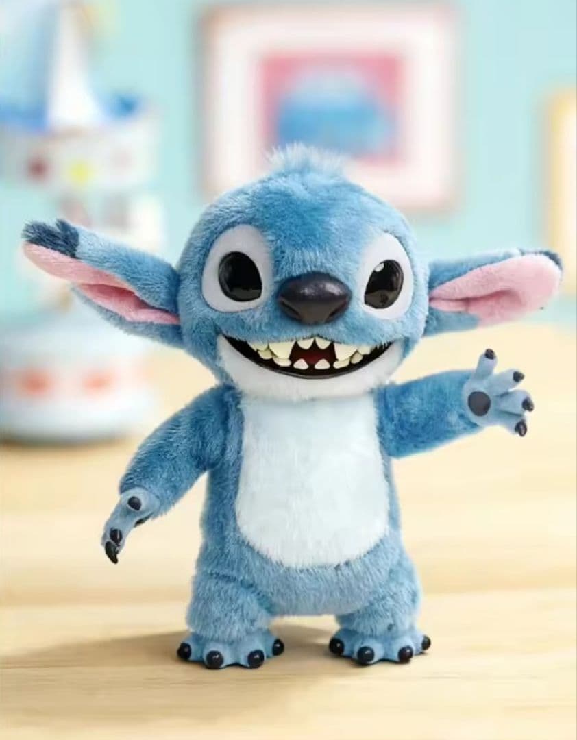 【即日発送】スティッチぬいぐるみキーホルダー　リアルマスコット　実写　ペンダント