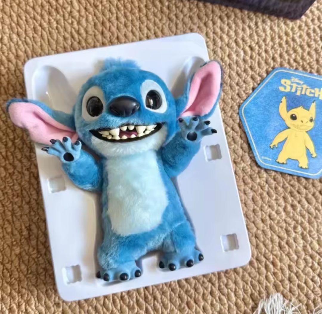 【即日発送】スティッチぬいぐるみキーホルダー　リアルマスコット　実写　ペンダント