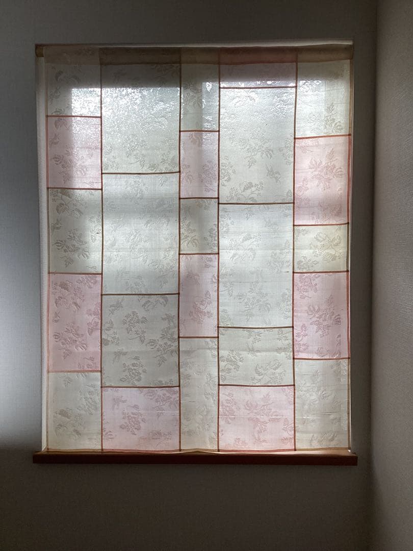 ポジャギ　韓国パッチワーク　カーテン　のれん　ハンドメイド