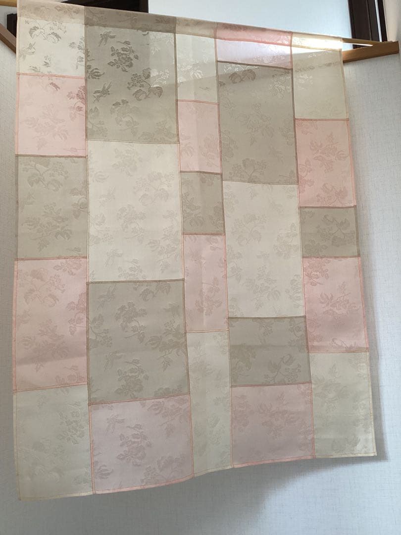 ポジャギ　韓国パッチワーク　カーテン　のれん　ハンドメイド