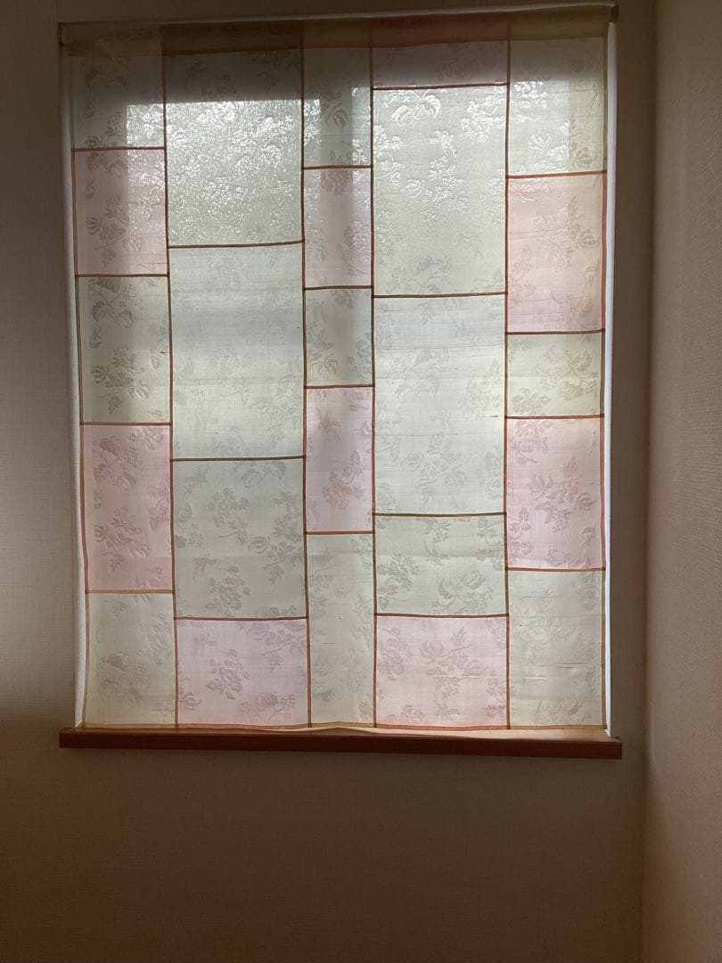 ポジャギ　韓国パッチワーク　カーテン　のれん　ハンドメイド