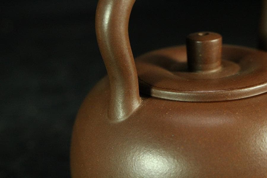 中国美術 煎茶 紫泥 茶器 急須 在印(K-YC690)