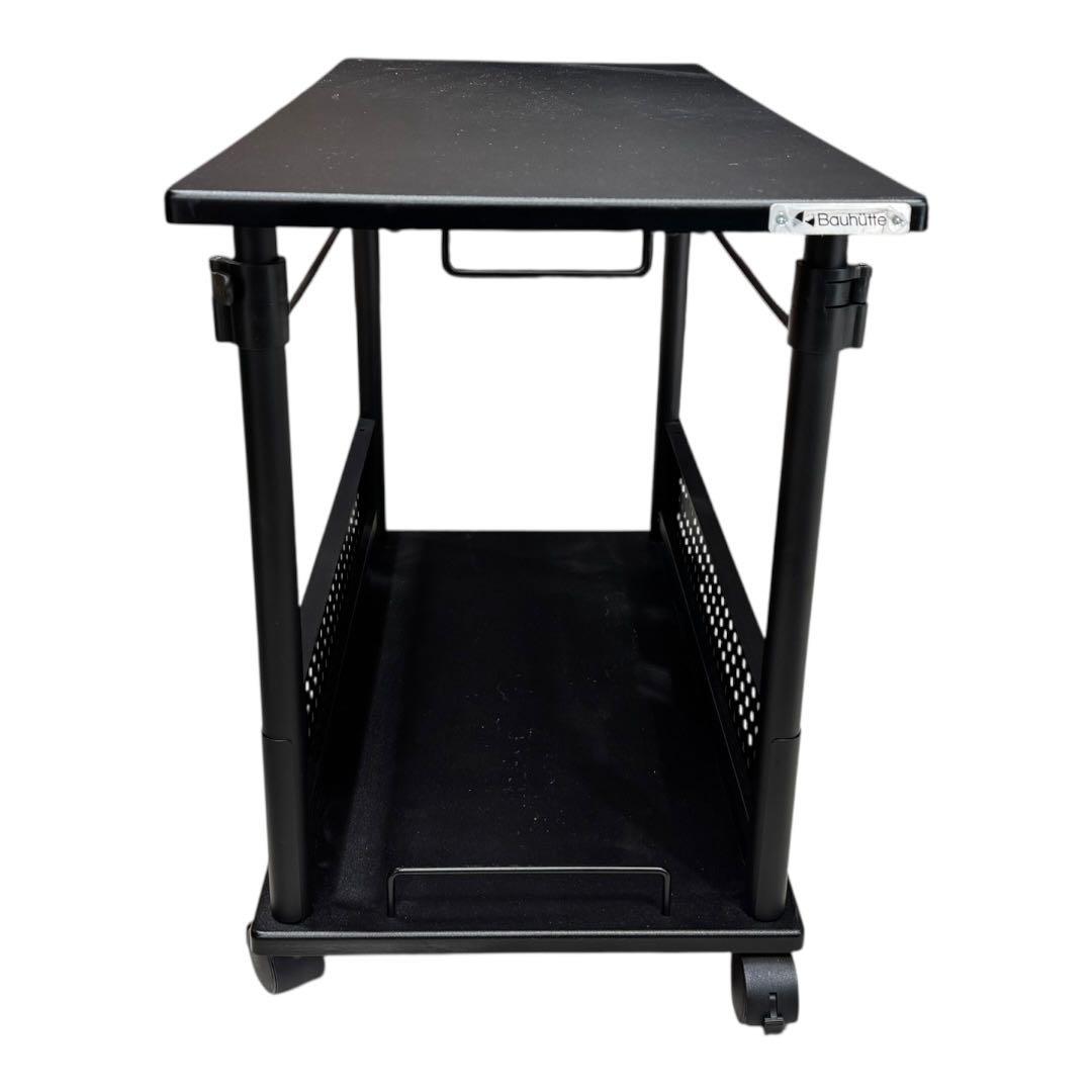 【3点セット】Bauhutte エクステンションデスク　ブラック　バウヒュッテ