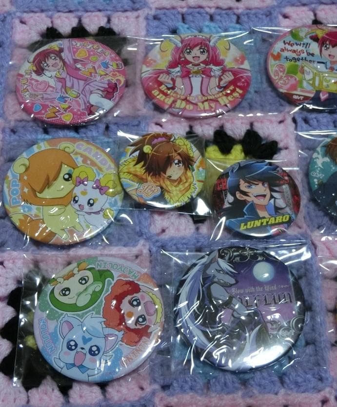 スマイル　プリキュア　トゥインクル　スパークル　缶バッジ　セット
