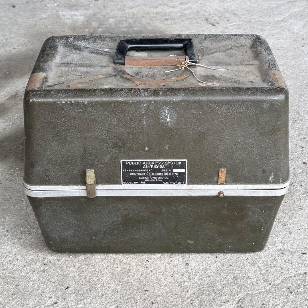 SNT1739 米軍放出品 拡声器「AN/PIQ-5A 」 動作未確認 現状品