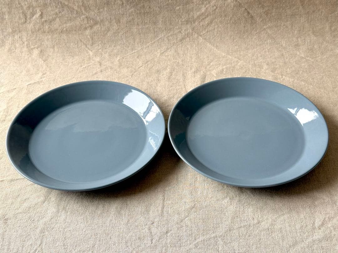 ARABIA Teema(ダークグレー)プレート(23cm)2枚セット