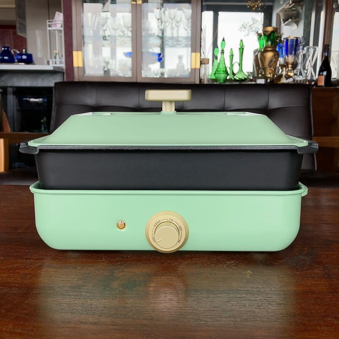 SOLEMODE ホットプレート WL-G107 グリーン プレート3種