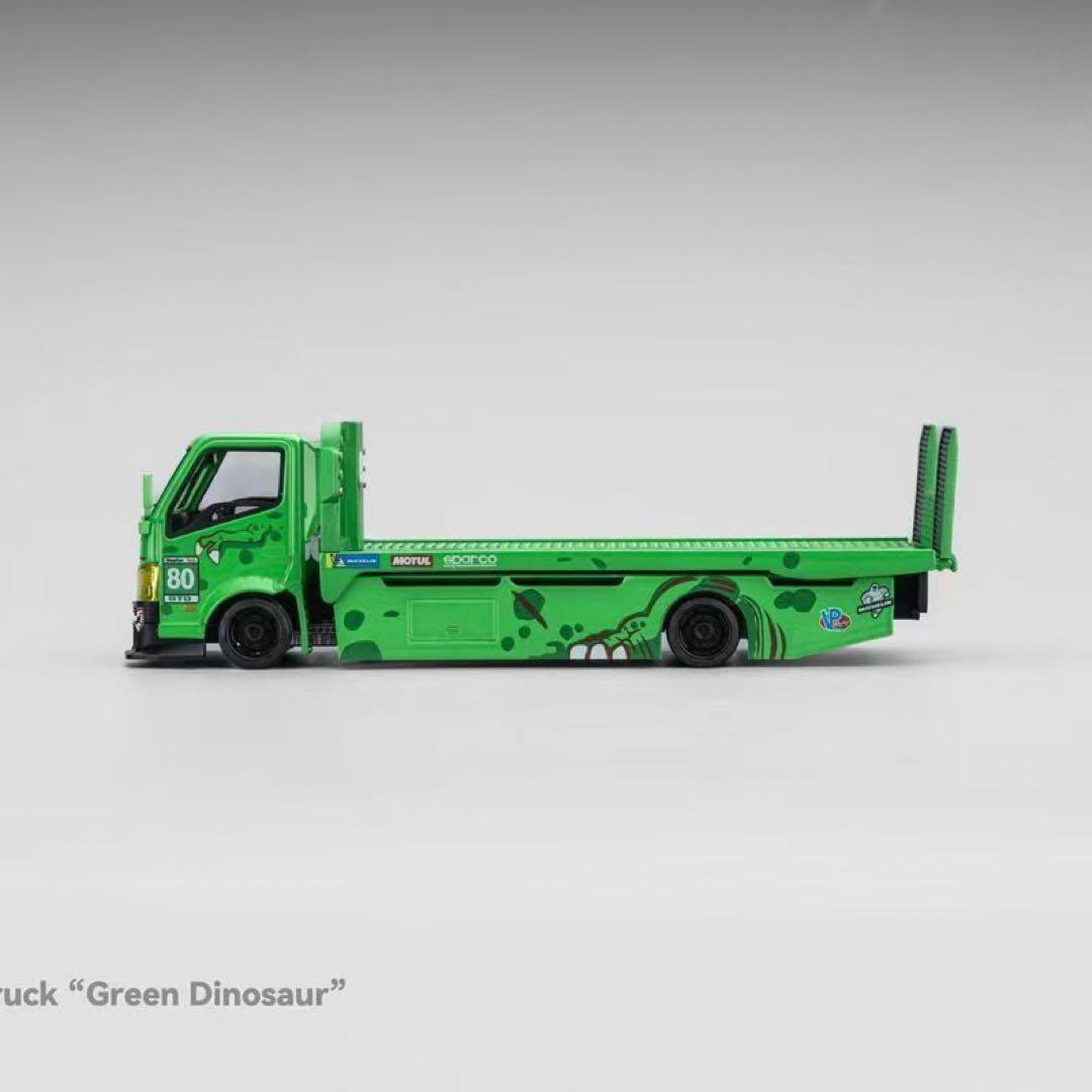 【Mega Gear】 日野 H300 フラットベッドトランスポーター　グリーン