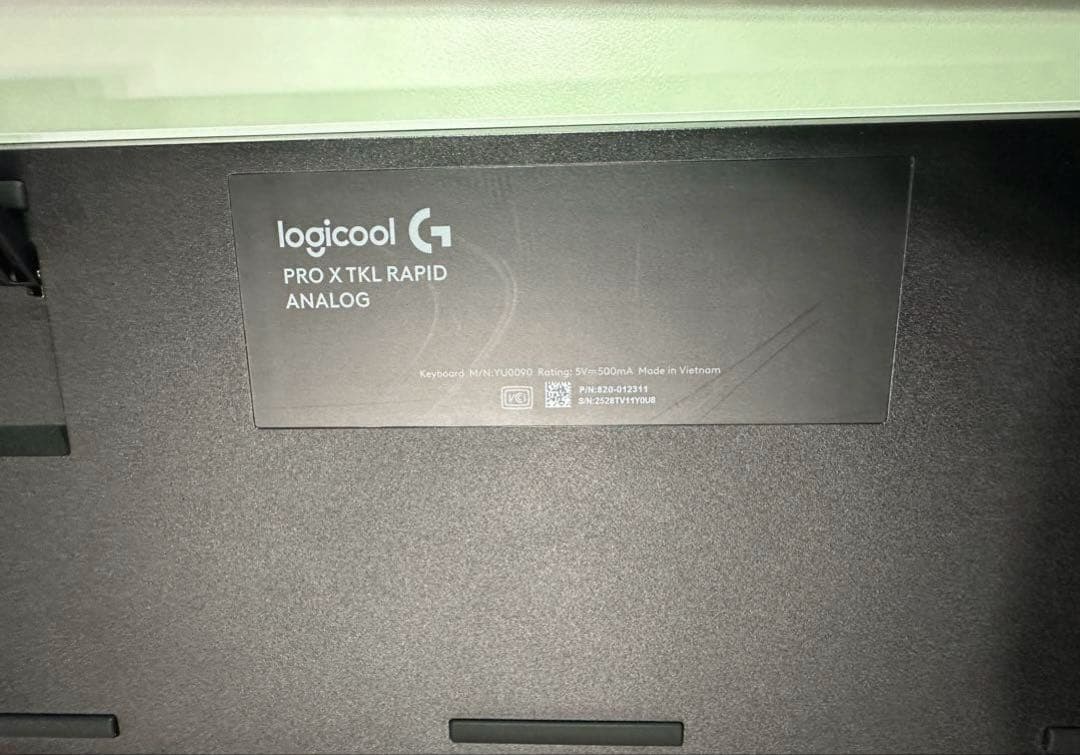 Logicool G PRO X TKL RAPID ホワイトキーボード