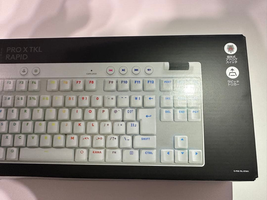 Logicool G PRO X TKL RAPID ホワイトキーボード