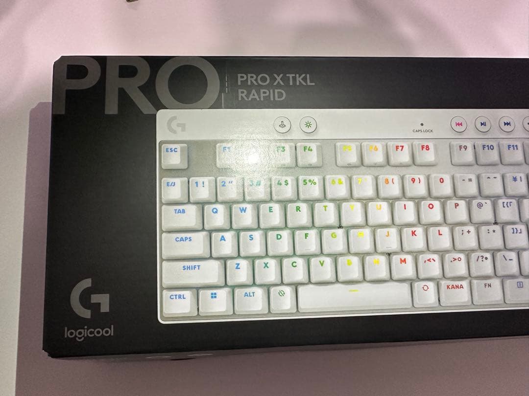 Logicool G PRO X TKL RAPID ホワイトキーボード