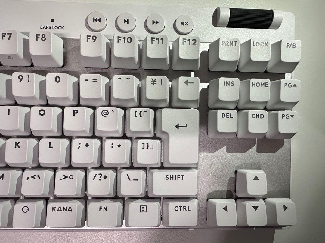 Logicool G PRO X TKL RAPID ホワイトキーボード