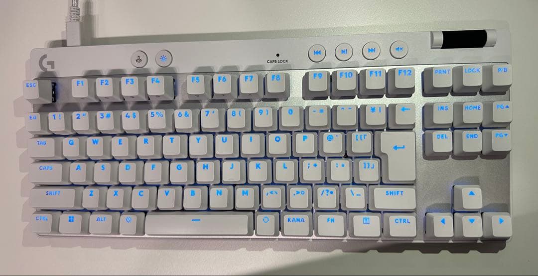 Logicool G PRO X TKL RAPID ホワイトキーボード