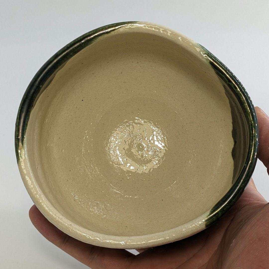 板谷波山/加藤華仙銘 瀬戸焼 茶盌 共箱 織部焼 抹茶碗 抹茶茶碗 茶道具 茶器