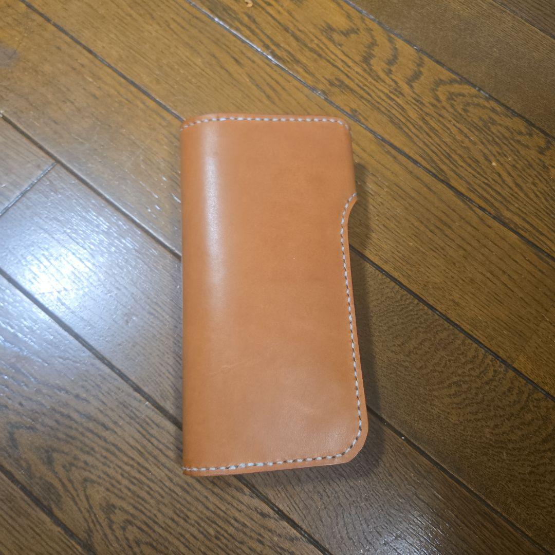 バイカーズウォレット　左利き用　ヌメ革