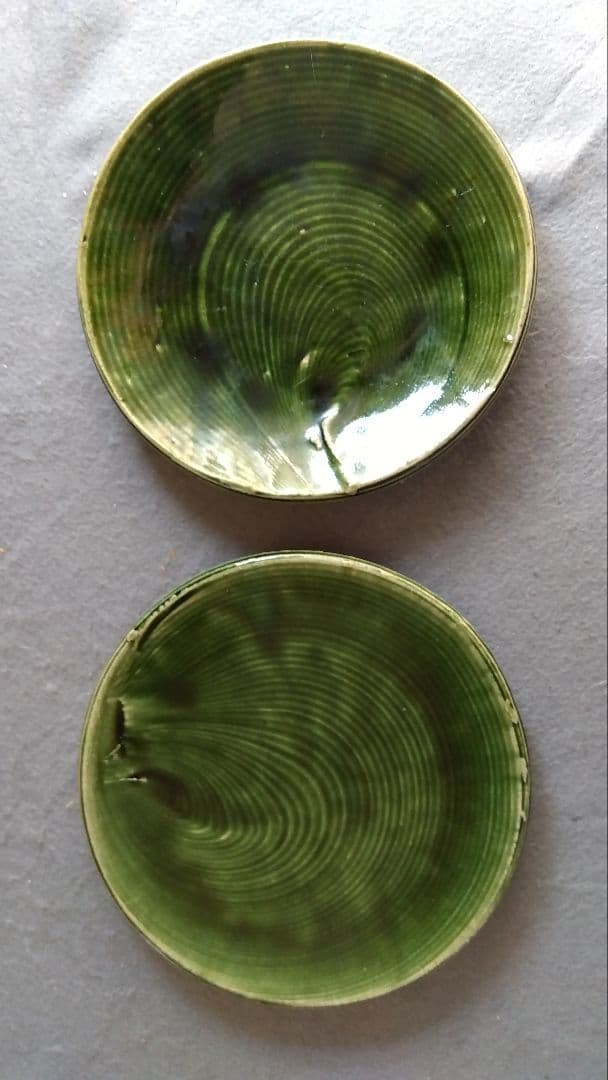 美濃焼の名工　大嶋久興　【子の日窯】　織部　希少美品　中皿　5枚セット