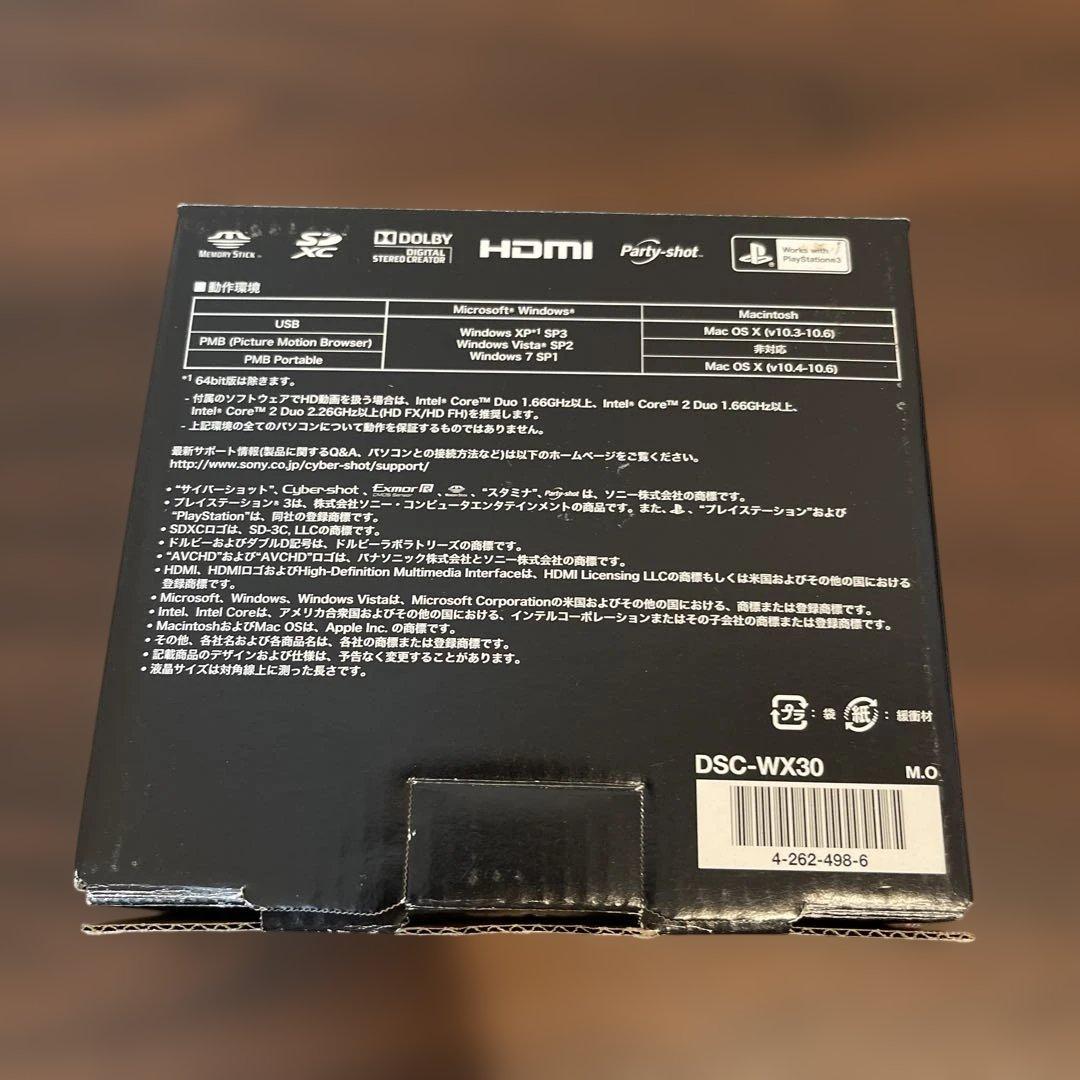 3941 Sony ソニー Cyber-shot WX30 ゴールド デジカメ