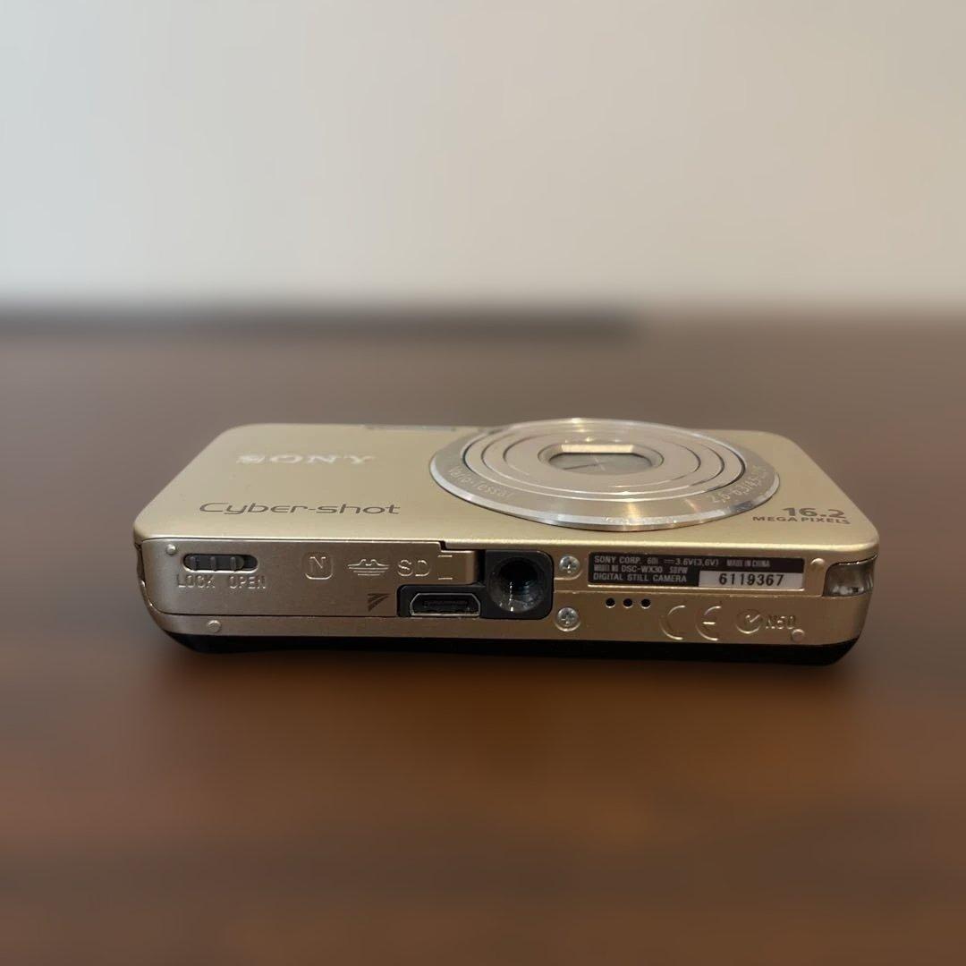 3941 Sony ソニー Cyber-shot WX30 ゴールド デジカメ