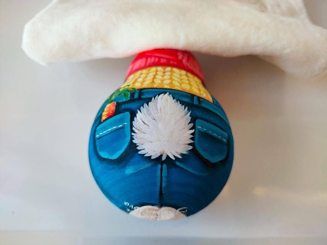 【KV008】10cm級 おきあがりこぼし カバノヴァ　うさぎ